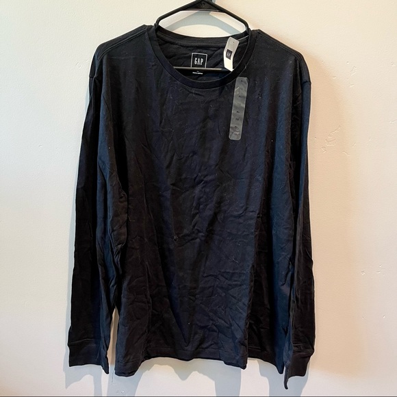 GAP Other - GAP Solid Black Crew Neck Long Sleeve Tee Shirt Size XL